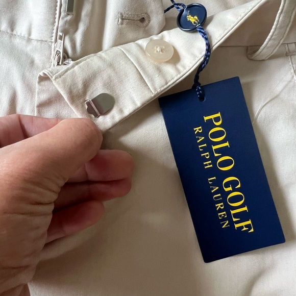 Ralph Lauren Women's Khaki Knee-Length Golf Shorts Size 2 NWT - Picture 11 of 11